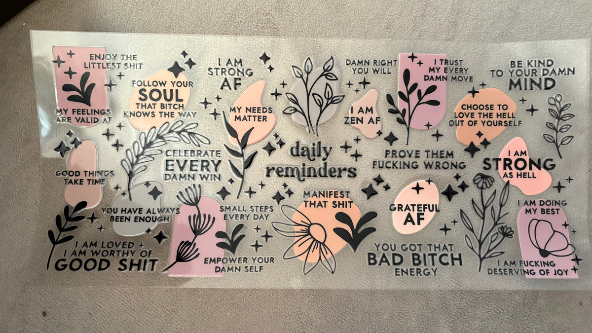 Daily Reminders Tumbler