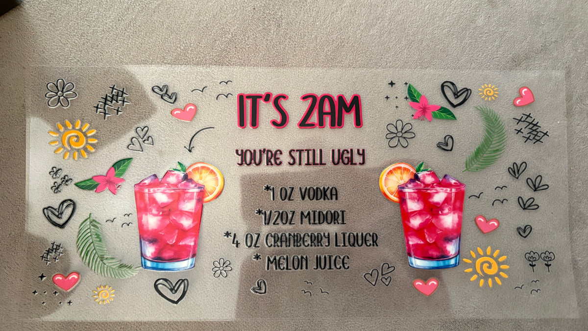 Cocktail Recipe Tumbler