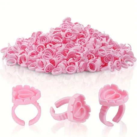 Disposable Glue Rings - 50 Pack